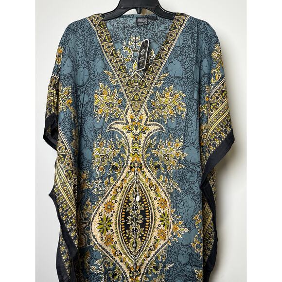 Anandas Collection Other - Women's Kaftan Print Kimono Stylish Loungewear, Beach Cover-Up